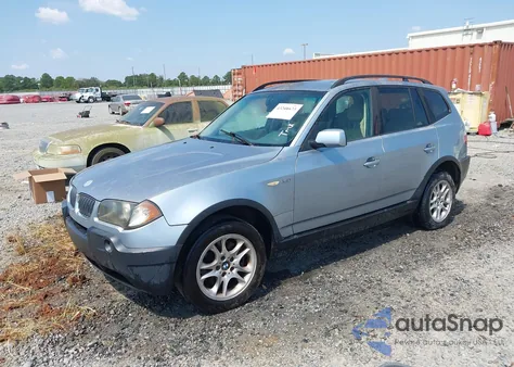 2004 BMW X3 2.5I from USA, damaged, VIN WBXPA73484WC41039